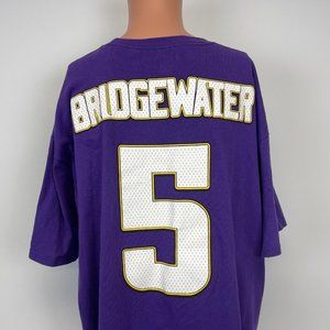 Majestic Tedy Bridewater Minnesota Vikings Jersey T Shirt NFL Football 2XL